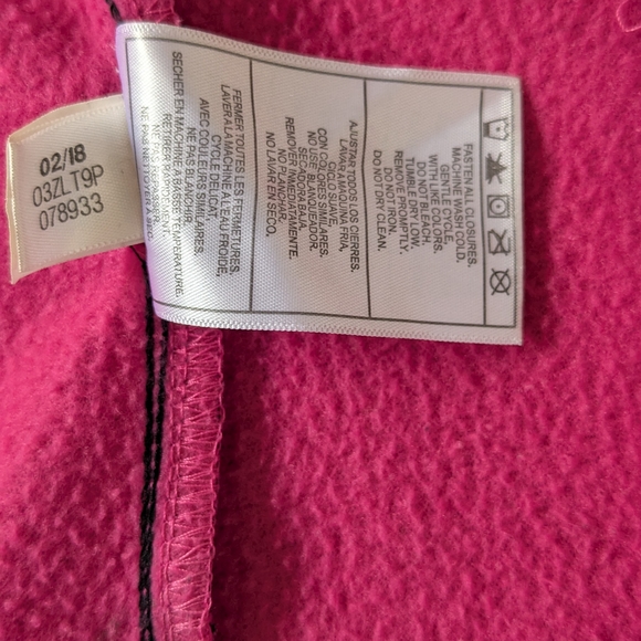 Reebok Kids Black Raincoat with Pink Lining - Picture 13 of 13